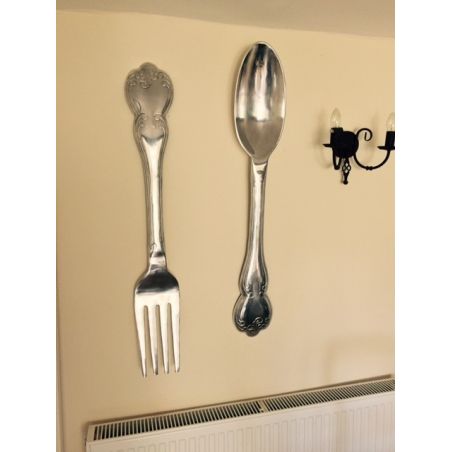 Fork and Spoon Antique Wall D&eacute;cor XL Smithers Retro Ornaments &pound;185.00 product_features