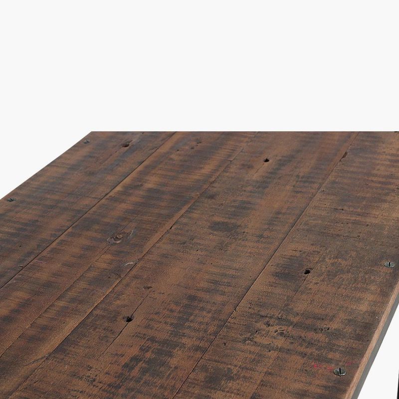 Fold Away Industrial Dining Table Smithers Reclaimed Wood Dining Tables £325.00 Dining Room FSC Recycled Wood Iron product_fe...