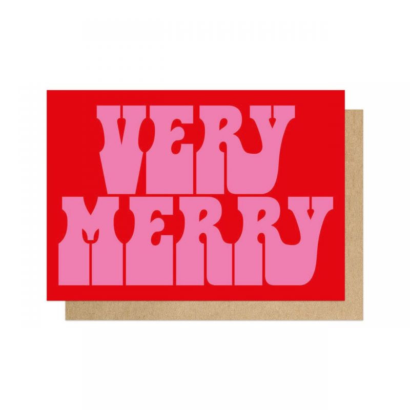 Very Merry Christmas Card  Christmas Cards £3.00      product_features
