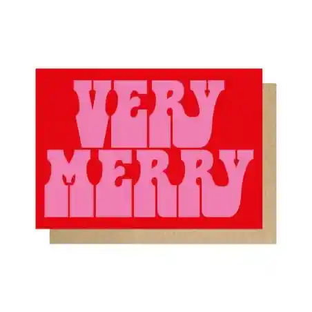 Very Merry Christmas Card  Christmas Cards £3.00      product_features