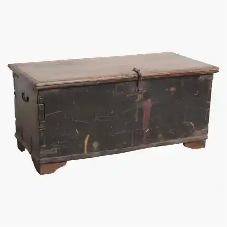 Black Teak Wood Storage Trunk Chest Smithers Furniture &pound;445.00 Living Room Teak Wood product_features