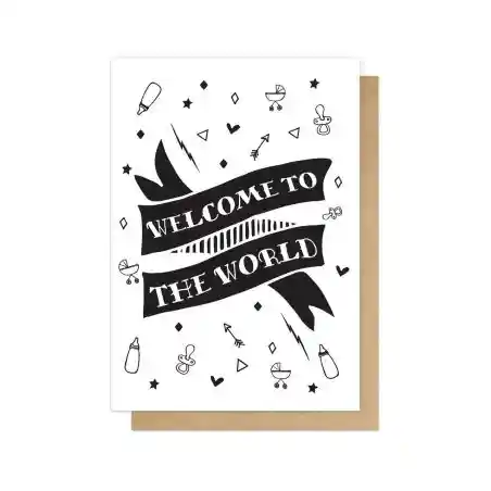 Welcome to the World Greetings Card  Congratulations £3.00      product_features
