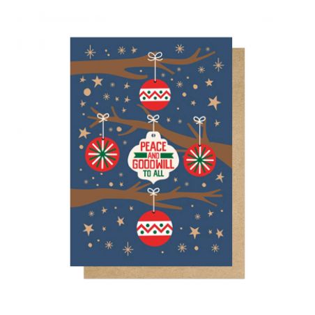 Peace and Goodwill to All Christmas Card  Congratulations £3.00      product_features
