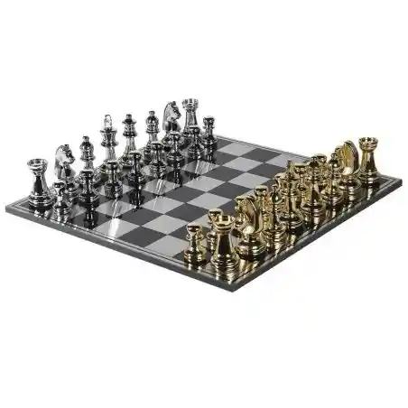 Oversized Gold & Silver Chess Board Set Smithers Archives £202.00      product_features