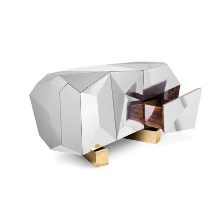 Pyrite Diamond Cut Purple Sideboard delightfull Designer Furniture £3,000.00 Oak Veneer Brass product_features