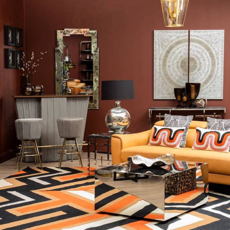 Frank Sinatra Grey Velvet Home Bar Set Smithers Home Bars £1,375.00 Living Room Reclaimed Boat Wood product_features