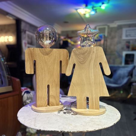 Adam & Eve Wooden Lamps Smithers Lighting &pound;190.00 product_features