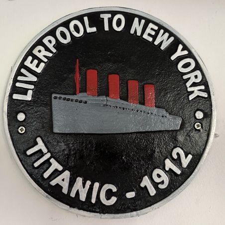 Titanic Sign Cast Iron Smithers Gifts &pound;39.00 product_features