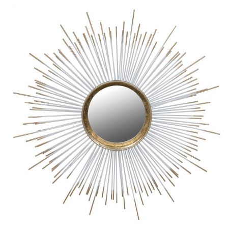 Small Gold, Silver Spiked Sunburst Mirror Smithers Living Room &pound;55.00 product_features