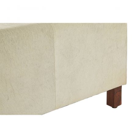 White Cowhide Bench Smithers Furniture &pound;642.00 All Rooms Mango Wood product_features