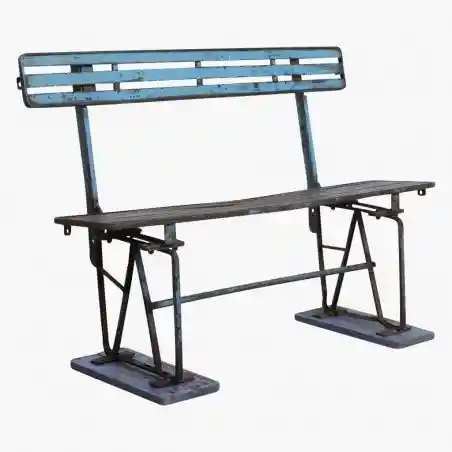 Antique Blue Train Station Bench Smithers Garden £596.00 product_features