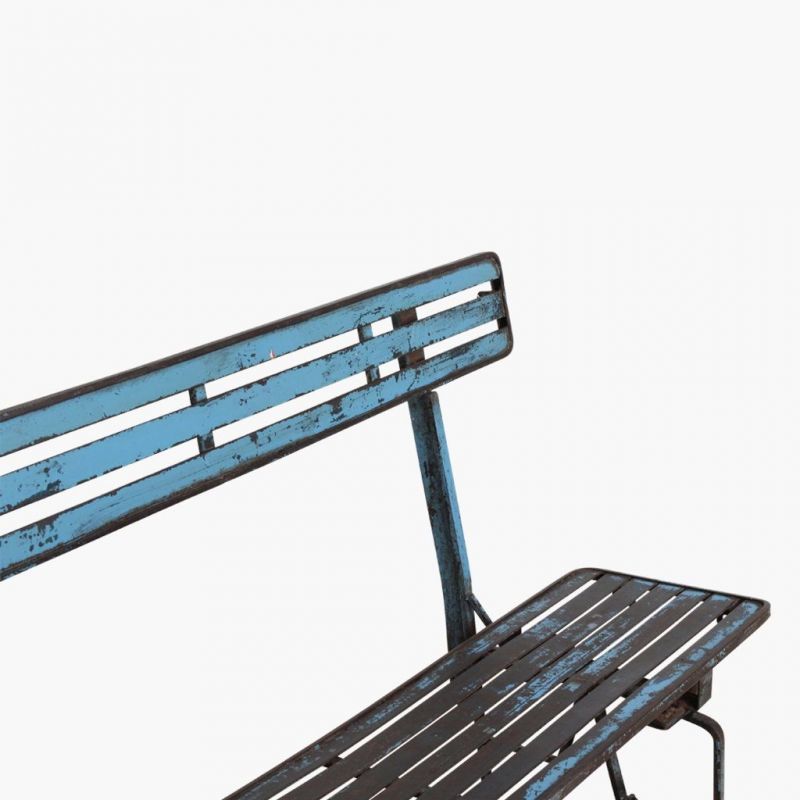 Antique Blue Train Station Bench Smithers Garden £596.00 product_features