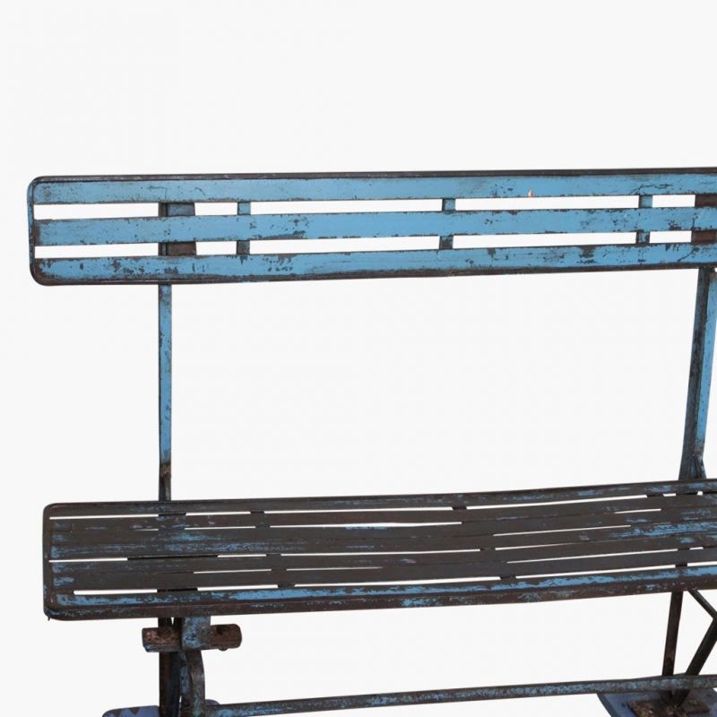 Antique Blue Train Station Bench Smithers Garden £596.00 product_features