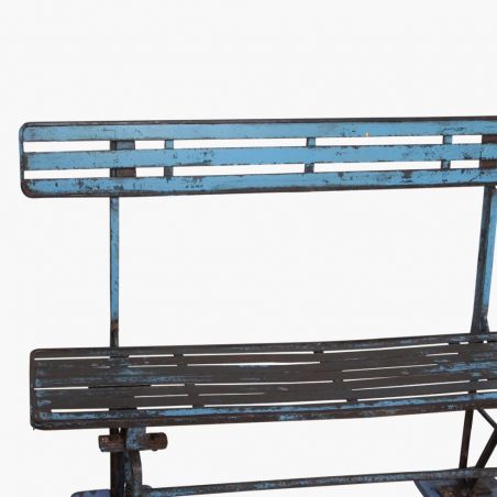 Antique Blue Train Station Bench Smithers Garden £596.00 product_features
