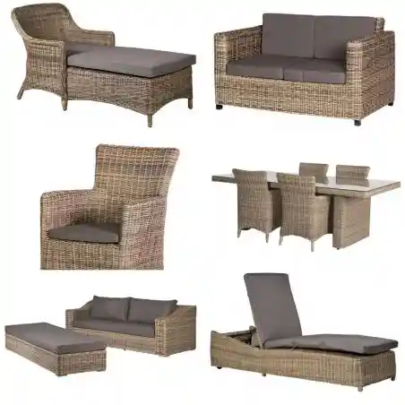 Sorrento Natural Rattan Garden Furniture Set Garden £1,230.00 Rattan product_features