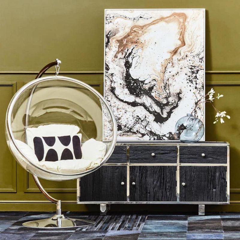 Iconic Bubble Chair – Futuristic Hanging Seat from Smithers Smithers Archives £1,200.00 Stainless Steel product_features