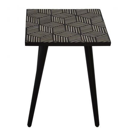 Black And White Side Table Side Tables & Coffee Tables £193.00 Living Room Acacia Steel product_features