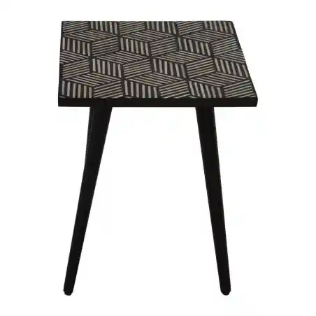 Black And White Side Table Side Tables & Coffee Tables £193.00 Living Room Acacia Steel product_features