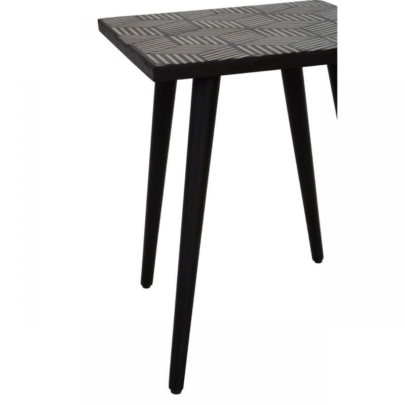 Black And White Side Table Side Tables & Coffee Tables £193.00 Living Room Acacia Steel product_features