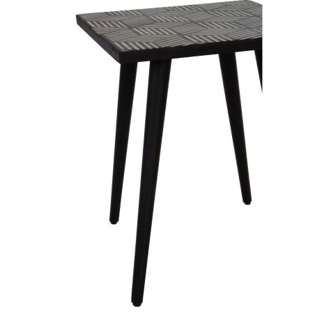 Black And White Side Table Side Tables & Coffee Tables £193.00 Living Room Acacia Steel product_features