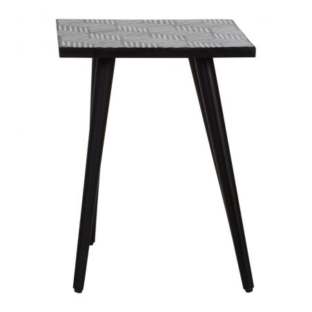 Black And White Side Table Side Tables & Coffee Tables £193.00 Living Room Acacia Steel product_features