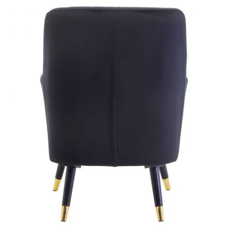 Vincent Black Crushed Velvet Armchair Smithers Designer Furniture &pound;300.00 Living Room product_features