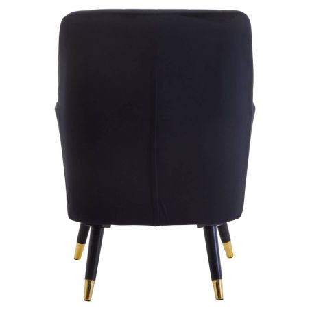 Vincent Black Crushed Velvet Armchair Smithers Designer Furniture &pound;300.00 Living Room product_features