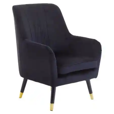 Vincent Black Crushed Velvet Armchair Smithers Designer Furniture &pound;300.00 Living Room product_features