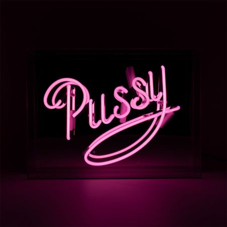 Pussy Neon Light Sign – Sassy 70s-Inspired Retro Decor for Bedroom, or Studio Vibe Smithers Gifts £95.00      product_features
