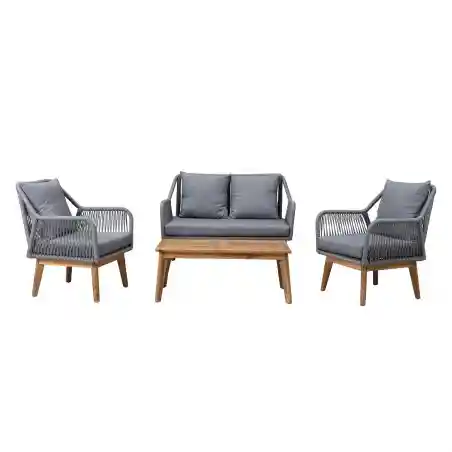 Berkeley Conservatory Rope Chair Set With Table Smithers Sofas and Armchairs &pound;2,200.00 product_features