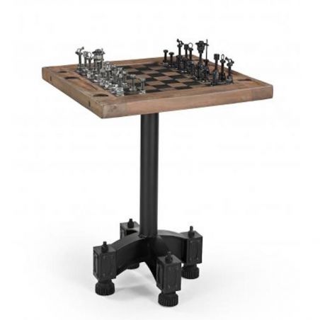 Industrial Chess Furniture Table &ndash; Game-Ready Vintage Style Smithers Side Tables & Coffee Tables &pound;825.00 Office FSC Recycled ...