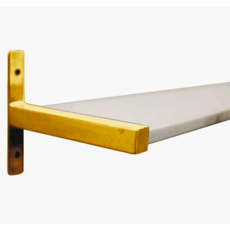 Marble Wall Shelf with Gold Brackets Smithers This And That £160.00 Bathroom Steel product_features