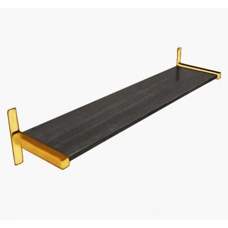Marble Wall Shelf with Gold Brackets Smithers This And That £160.00 Bathroom Steel product_features