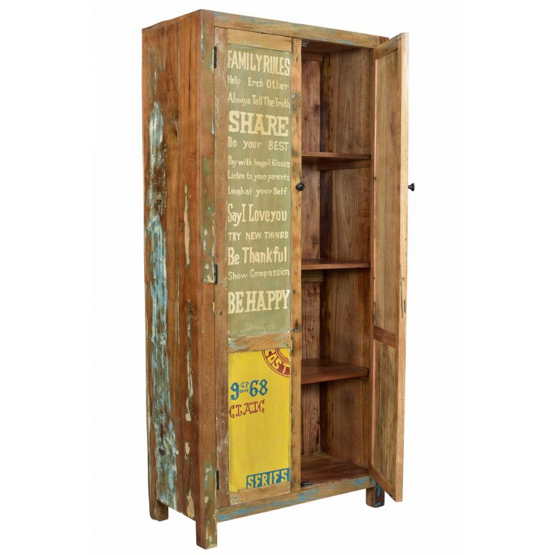 Speedway Tall Cabinet Smithers Storage £1,632.00 All Rooms Reclaimed Boat Wood product_features