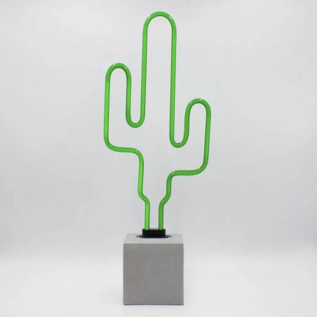 Cactus Neon Light – Green Glass Sign Made with Real Gas  Lighting £90.00      product_features