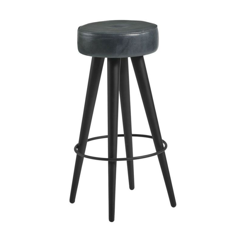 Wyatt Urban Leather Bar Stools Smithers Vintage Furniture £224.00 Kitchen Mango Wood product_features