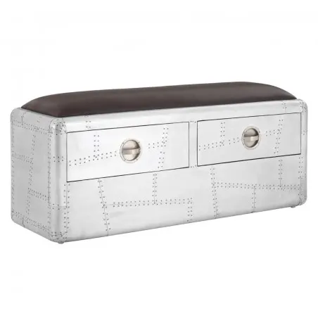 Aviator Storage Bench With Drawers Smithers Dining Room &pound;500.00 Kitchen Diner Aluminium product_features