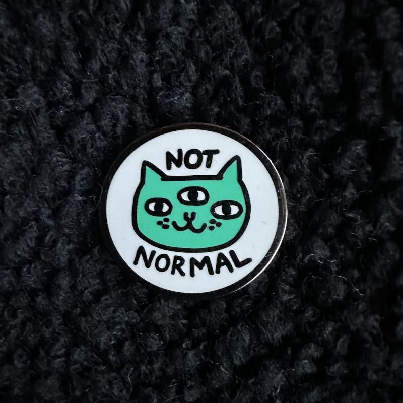 Not Normal Enamel Badge  Personal Accessories £10.00      product_features