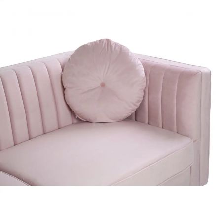 Pink Velvet Shell Backed Sofa Smithers Designer Furniture &pound;950.00 Reception Room Fir Wood product_features