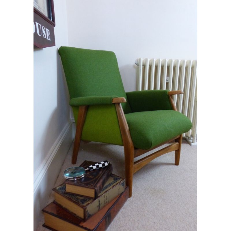 Green Mid Century Chair Smithers Money For Nothing BBC £1,089.00 Living Room Teak Wood product_features