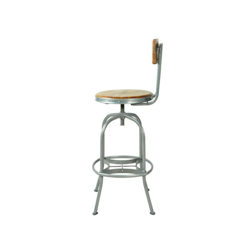 Industrial Vintage Swivel Bar Stool With Back Smithers Industrial Furniture £365.00 All Rooms Mango Wood product_features