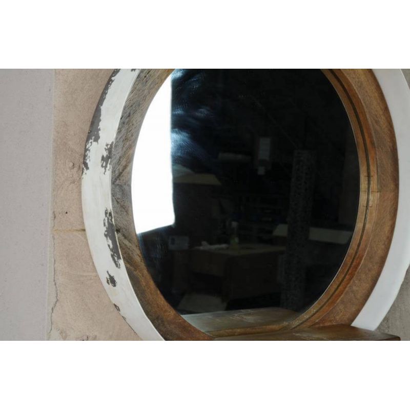 Nautical Porthole Mirror Smithers Decorative Mirrors £180.00 Hallway Reclaimed Boat Wood Oil Drum product_features