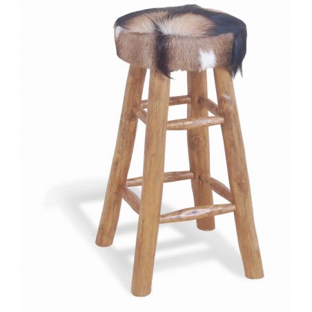 Goats Fur Stool Smithers Retro Furniture £170.00 All Rooms Mango Wood product_features