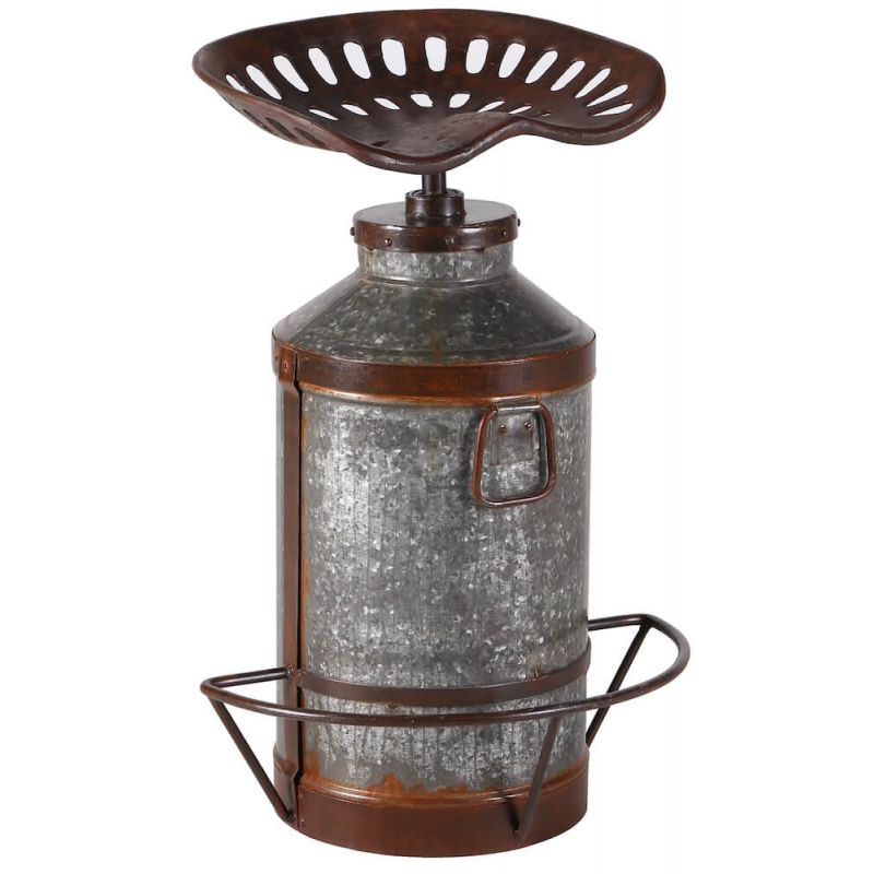 Milk Churn Stool Smithers Bar Stools £250.00 Bar Galvanised product_features