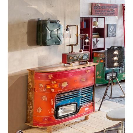 Recycled Truck Cocktail Bar Smithers Used, Abused, & Reused £825.00 Reclaimed Boat Wood Reclaimed Steel product_features