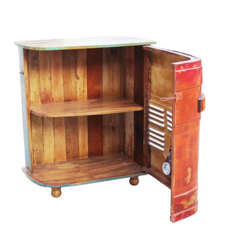 Recycled Truck Cocktail Bar Smithers Used, Abused, & Reused £825.00 Reclaimed Boat Wood Reclaimed Steel product_features
