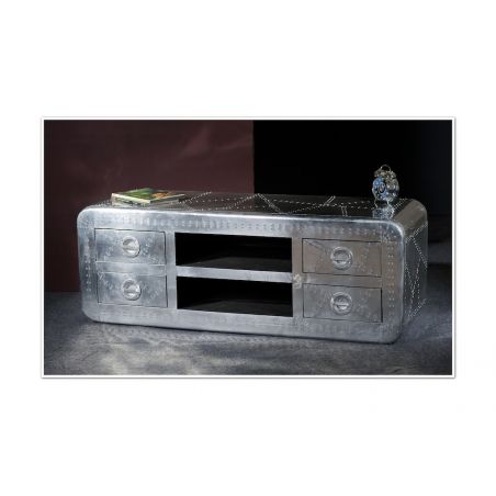 Aviator TV Cabinet Smithers TV Units &pound;1,008.00 Living Room MDF Aluminium product_features