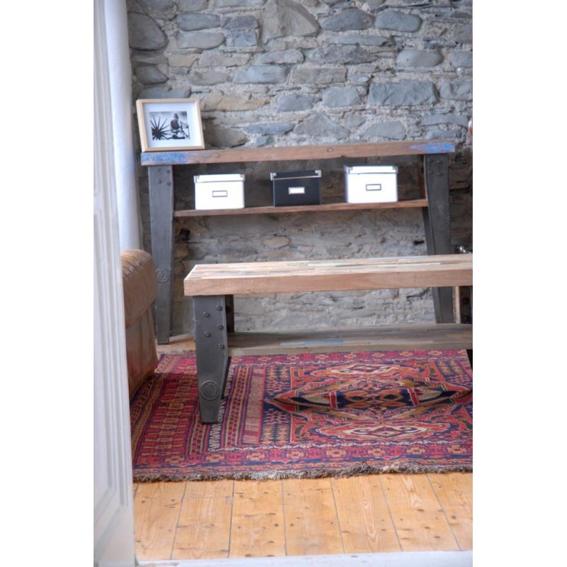 New York Loft Coffee Table Smithers Reclaimed Wood Furniture £640.00 Living Room Reclaimed Boat Wood Recycled Steel product_f...