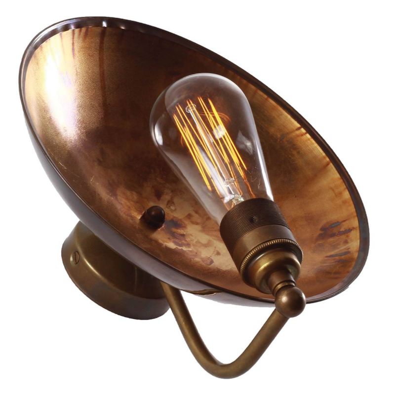 Bugsy Wall Lamp Smithers Lighting £215.00 All Rooms Spun Brass product_features