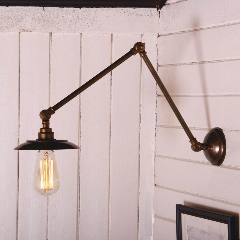 Industrial Pendant Poster Light Smithers Archives £375.00 Spun Brass product_features